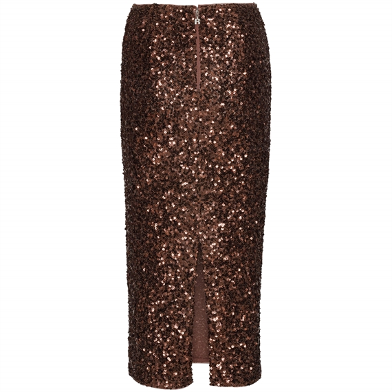 Rotate Sequin Pencil Nederdel, Chicory Coffee